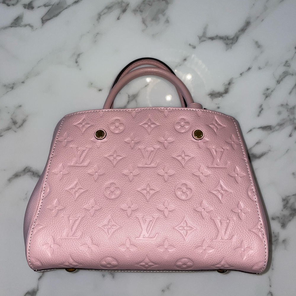 SOLD Louis Vuitton Montaigne Empreinte BB Rose Ballerine - Picture 2 of 9